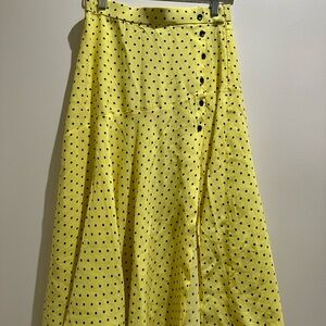 Yellow Polka Dot Skirt